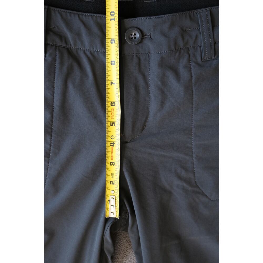 EDDIE BAUER Insulated Pants Womens Petite 12 Gray Faux Fleece Lined Cargo Hiking - Picture 3 of 14